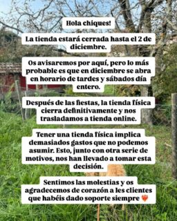 Dejamos esto por aquí, por si hay alguien que va por la tienda y no estamos 🙏🏼❤️‍🩹